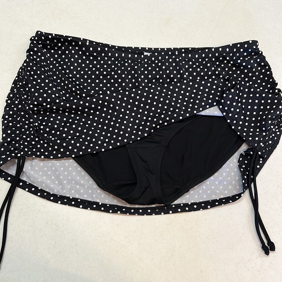 SWIM by Cacique Polka Dot Swim Skort - Picture 3 of 7